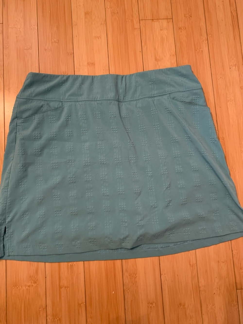 Lady Hagen athletic skirt Teal A-Line texturized w/ undershorts sz XL